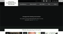 Desktop Screenshot of nationalchurchillmuseum.org